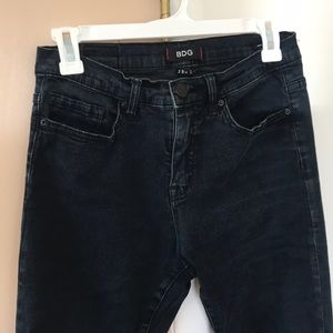 BDG Black High Rose Cigarette Jeans Size 29x34